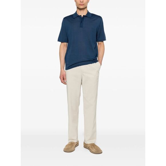Samsoe Samsoe Blue Polo Shirts Men